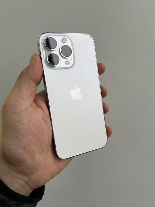 13 pro Ideal 128gb silver rangi karobka bor alishmagan