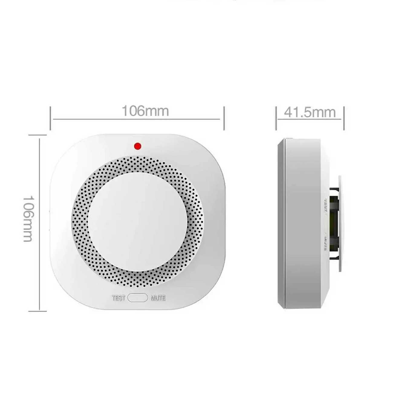 Senzor detector fum alarma incendiu smart home wifi tuya wireless