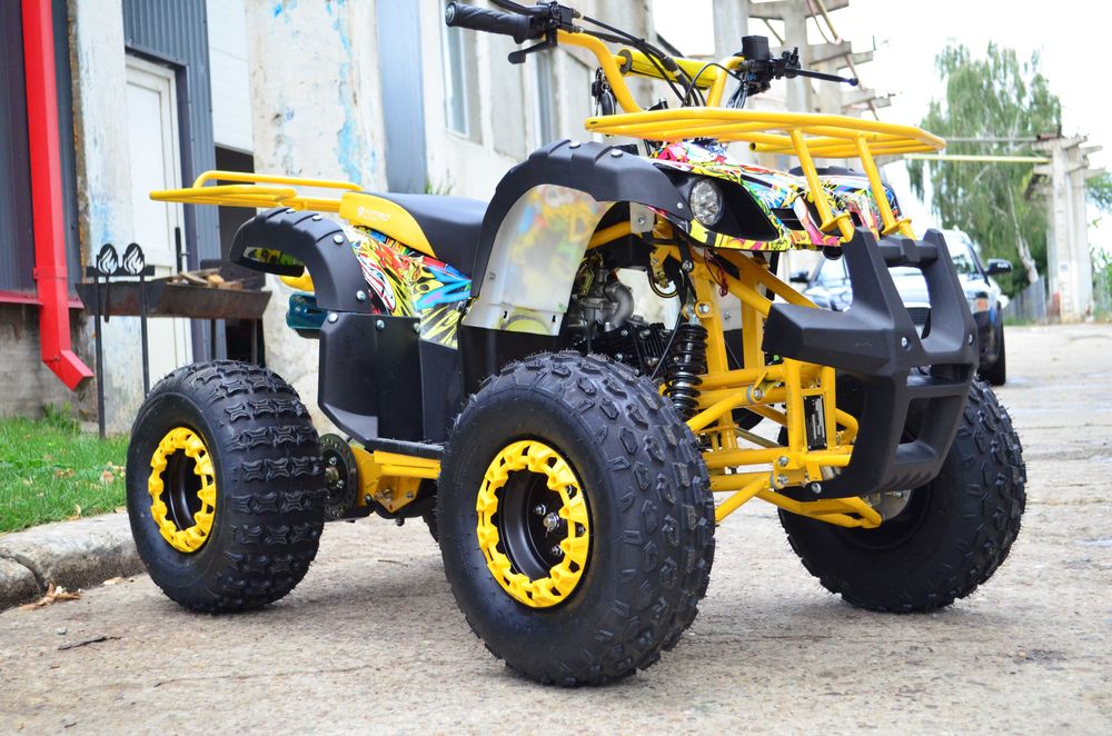 Atv 125Cc Model Hummer Graffiti Galben 3 trepte+Marsarier