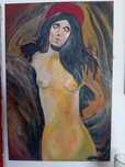 Tablou Nud Pictat Reproducere Madonna De Edvard Munch