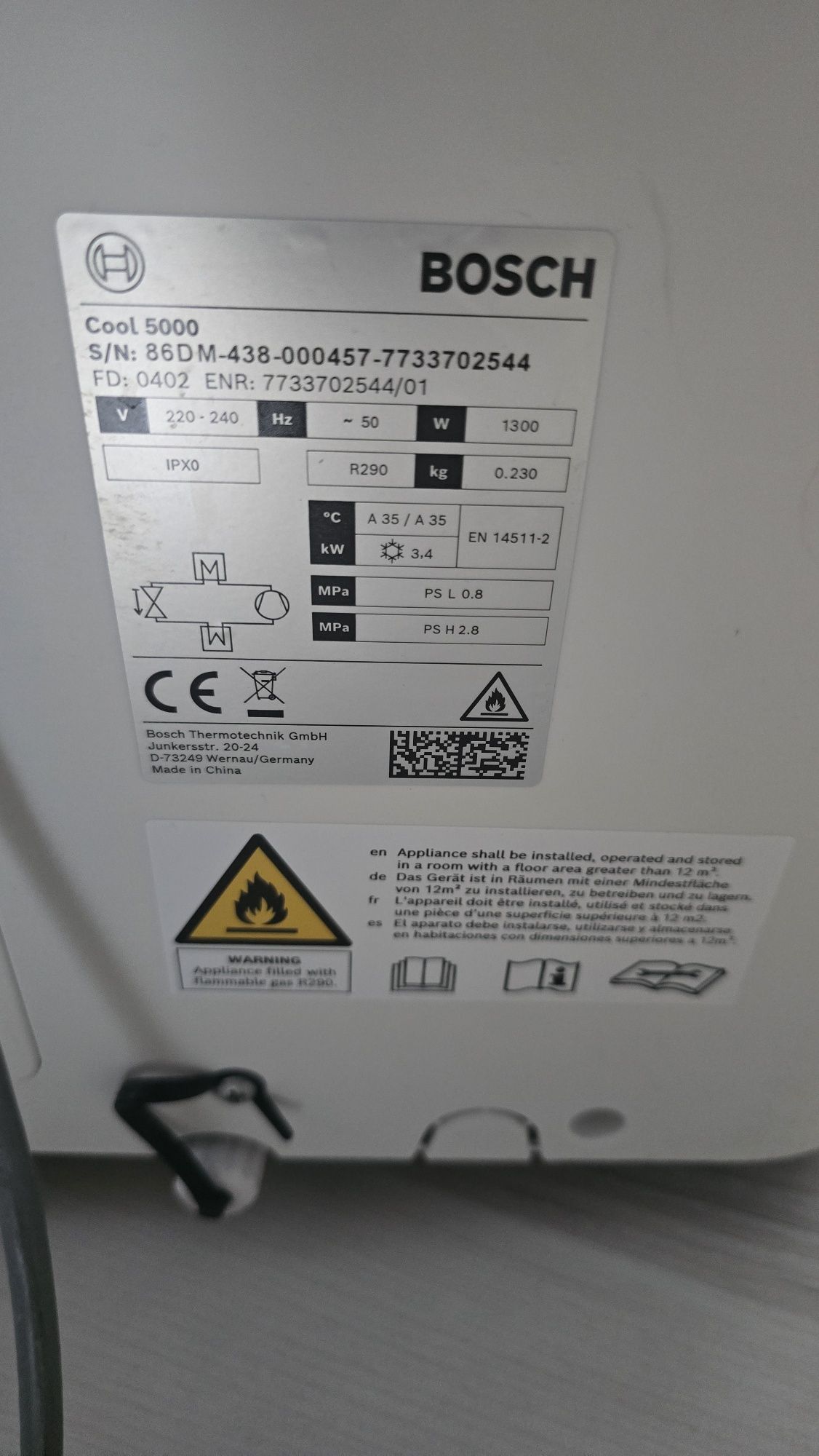 Aer conditionat portabil Bosch Climate 5000