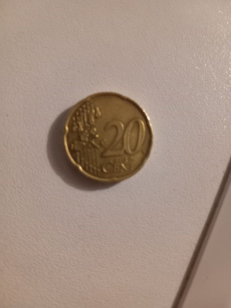 Vând monedă de 20 de cenți din 2002