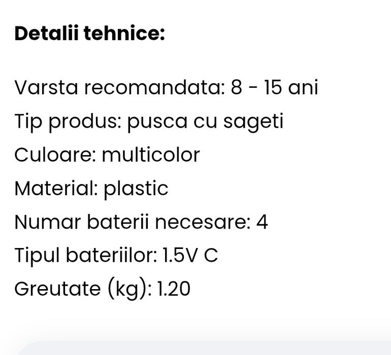Pușcă cu gloanțe moi Blaster Nerf Fornite B-AR (Hasbro)