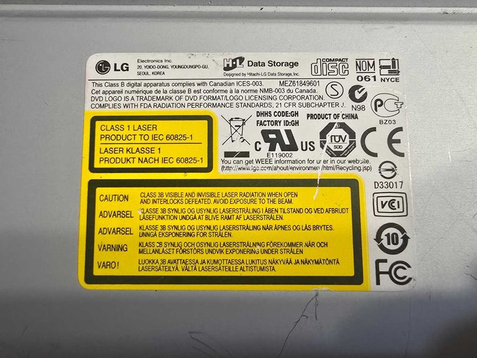Unitate optica LG Blu-Ray ROM Retail Black model: GGW-H20L -poze reale