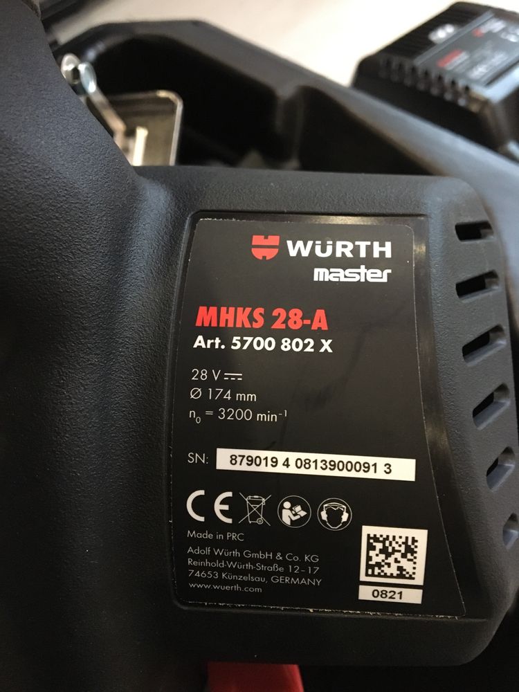 Circular metal Wurth 28v