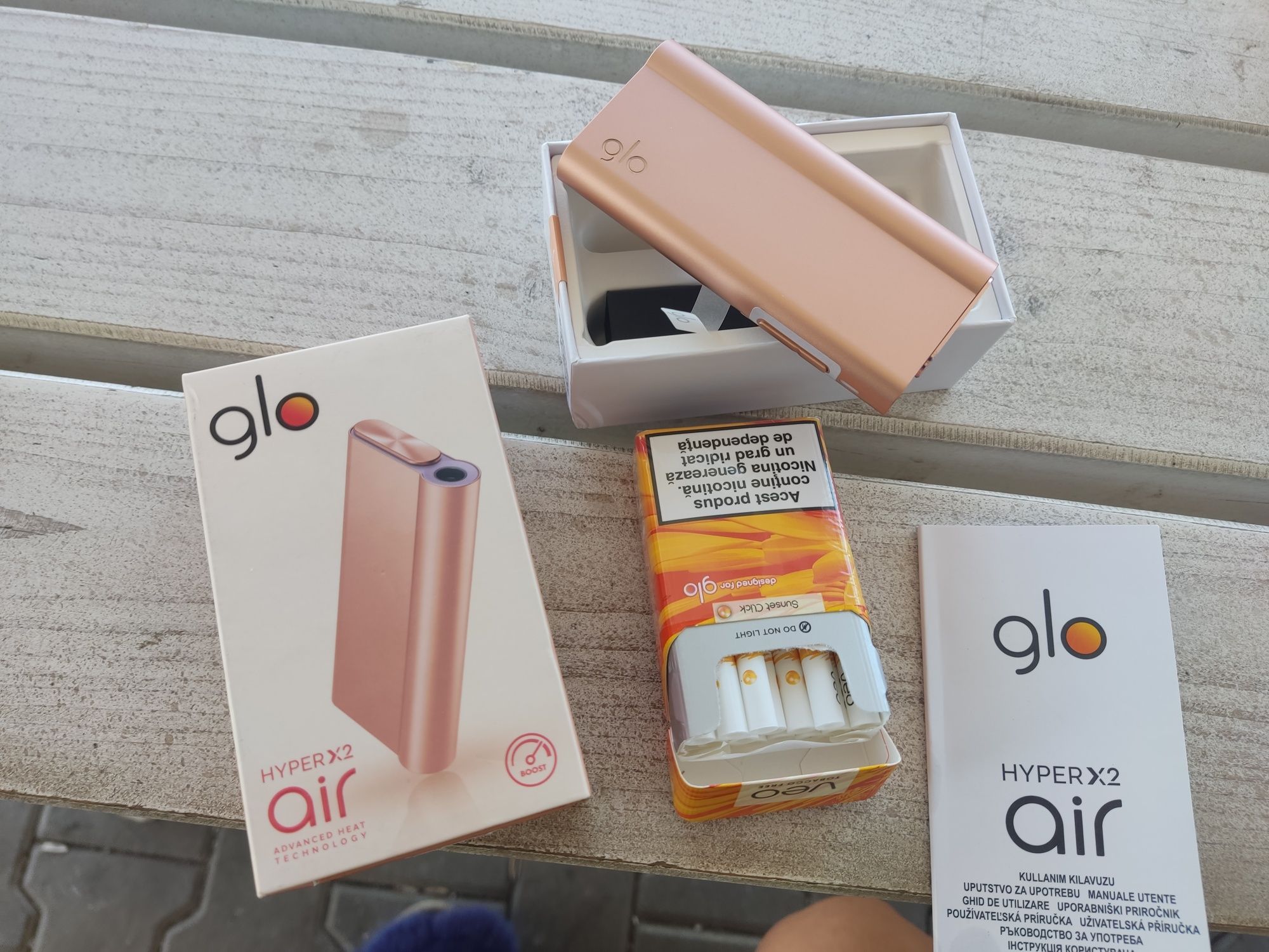 Kit complet țigară electronică GLO hiper X2 Air boost