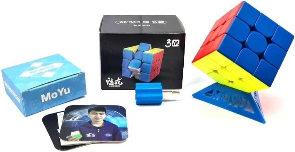 Cub Rubik 3x3 Magnetic NOU | MoYu Meilong 3M Stickerless!