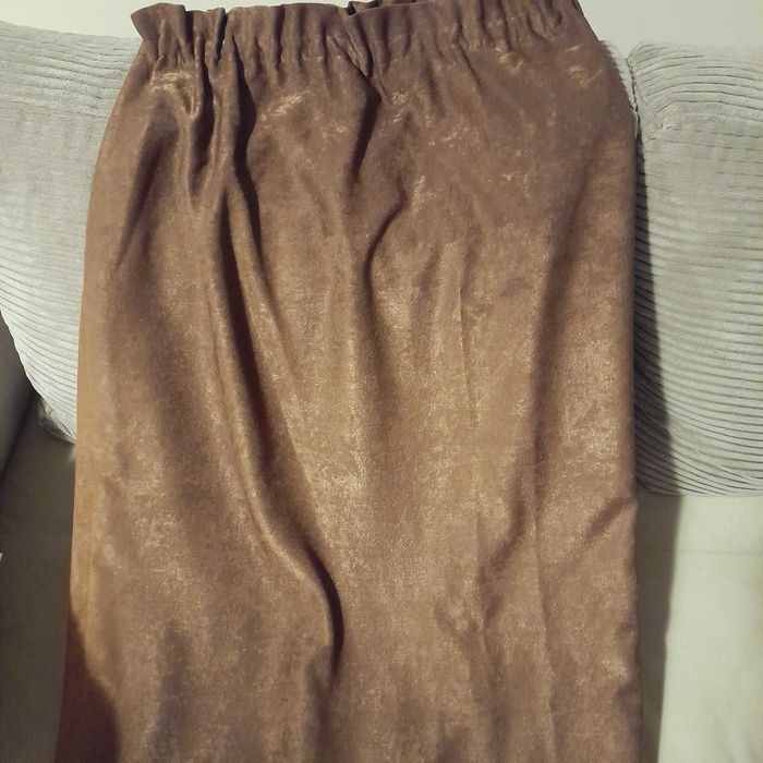 2 броя завеси пясъчни, кафяви 140/250