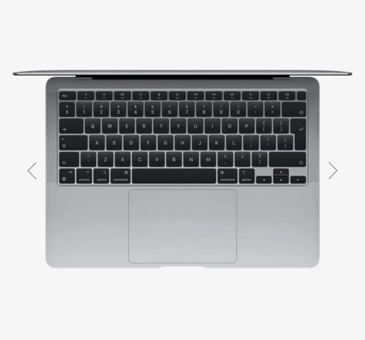 MacBook Air 13" Apple M1, 8 ГБ, 256 ГБ, Серый космос, 2020 (MGN63)