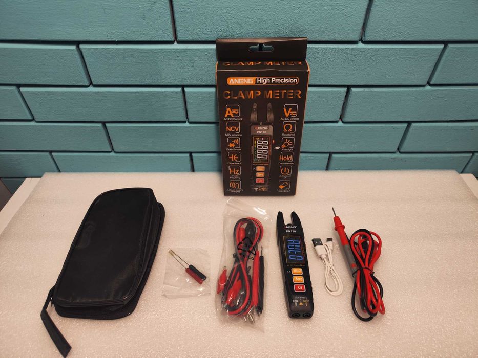 ANENG мултицет клещи U-образен, цветен LCD, акумулаторен