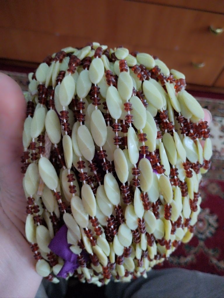 Дверная штора из пластиковых бусин СССР