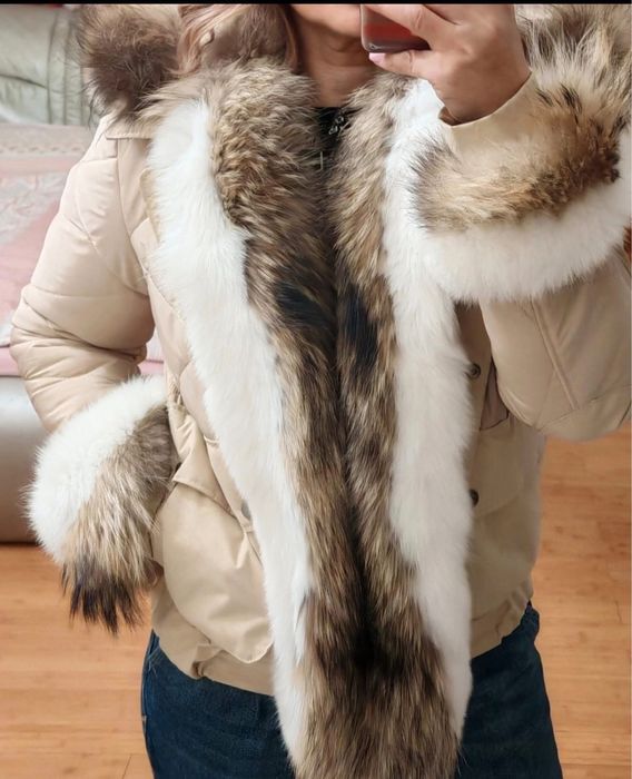 geaca cu blana naturala