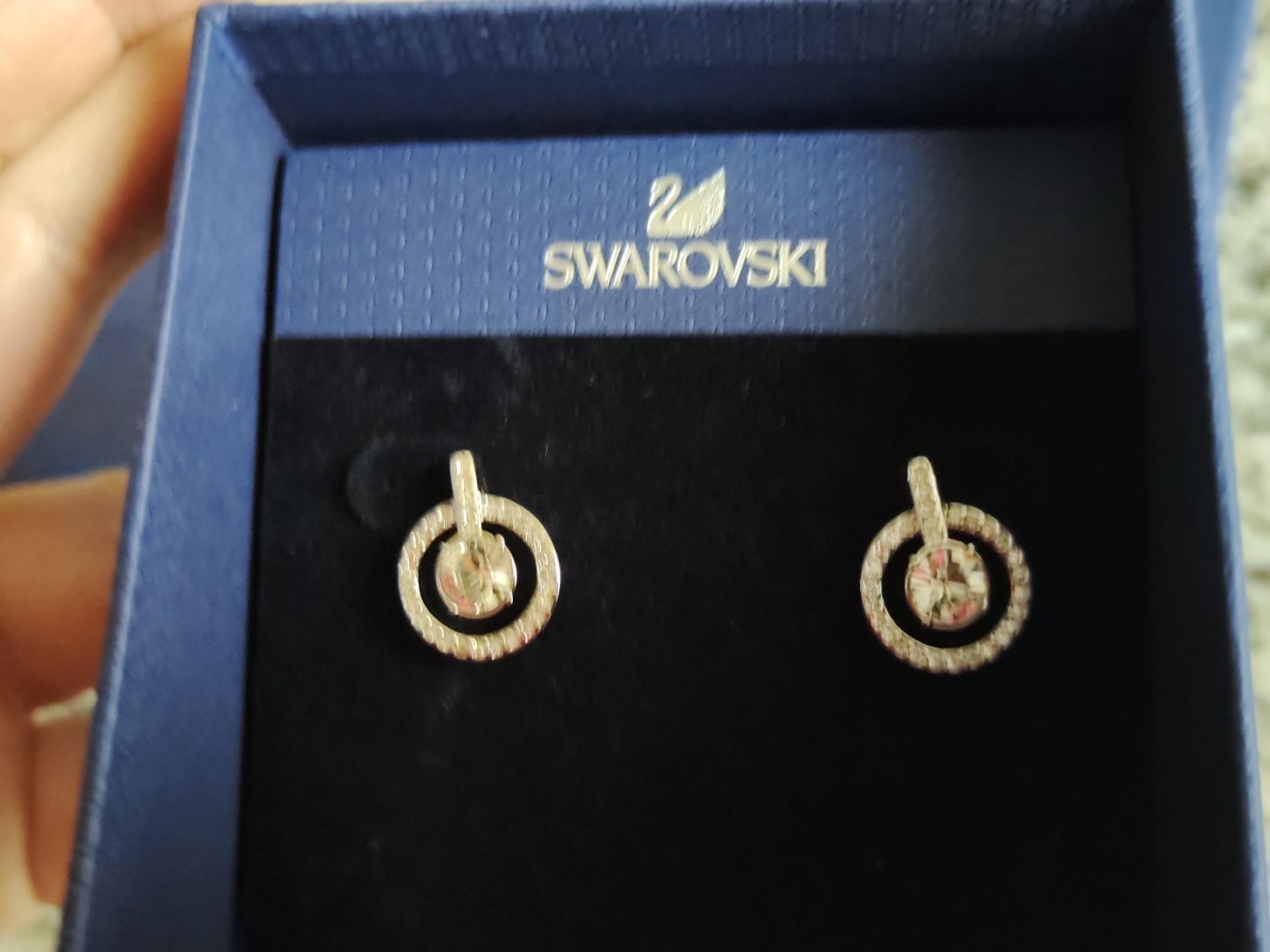 Обеци  Swarovski оригинални