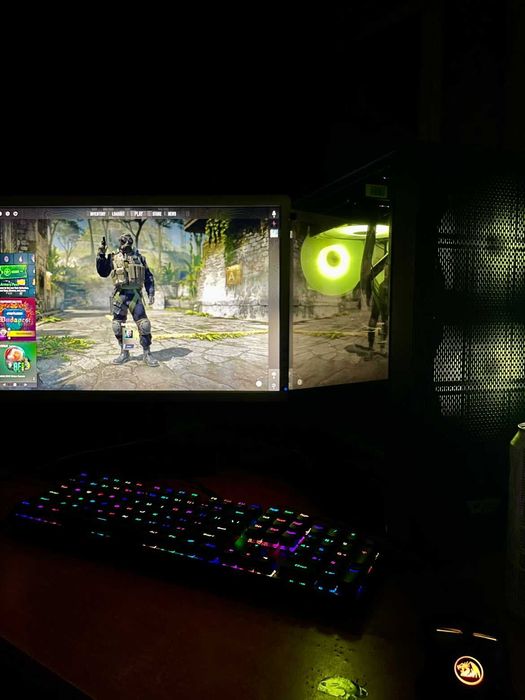 НОВ/гаранция Геймърски компютър – Ryzen 7 5700/RX 6600/16GB/NVMe 1TB