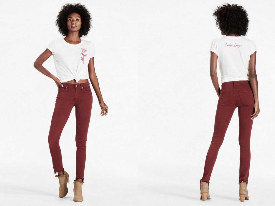 NOU! Pantaloni blugi LUCKY BRAND Ava Skinny Jeans Mid-Rise