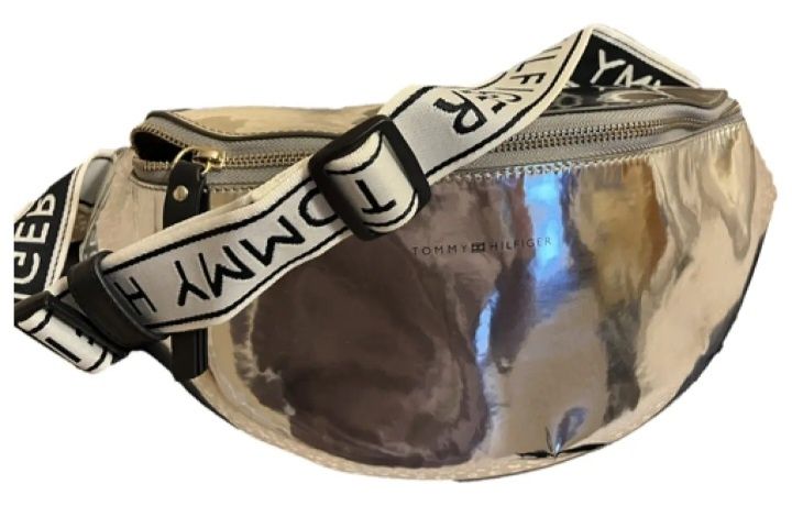 Tommi Hilfiger дамска паласка металик