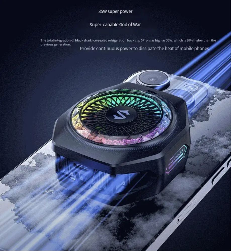Кулер Black Shark 5 Pro   для iPhone и Samsung