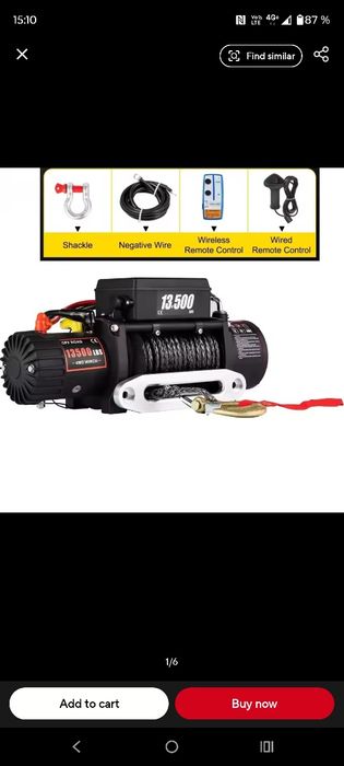 Troliu electric 12 volti 13500 lbs Nou!