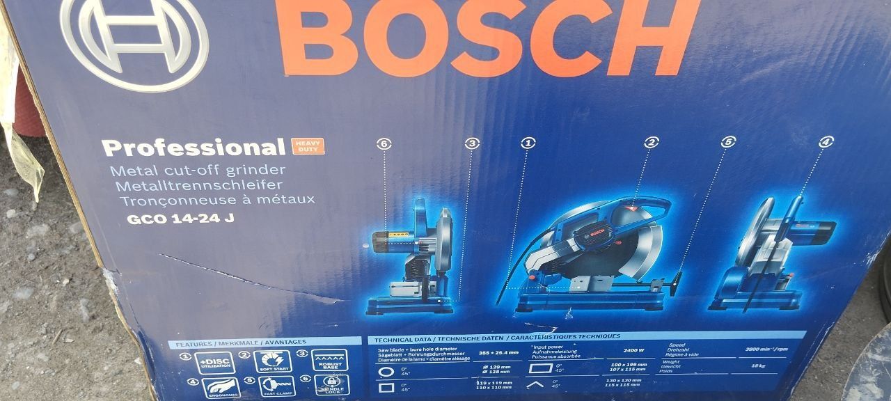 Углорез  новый Bosch