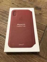 iPhone XS Red Leather Folio Husa Piele ORIGINALA! Am toate culorile!