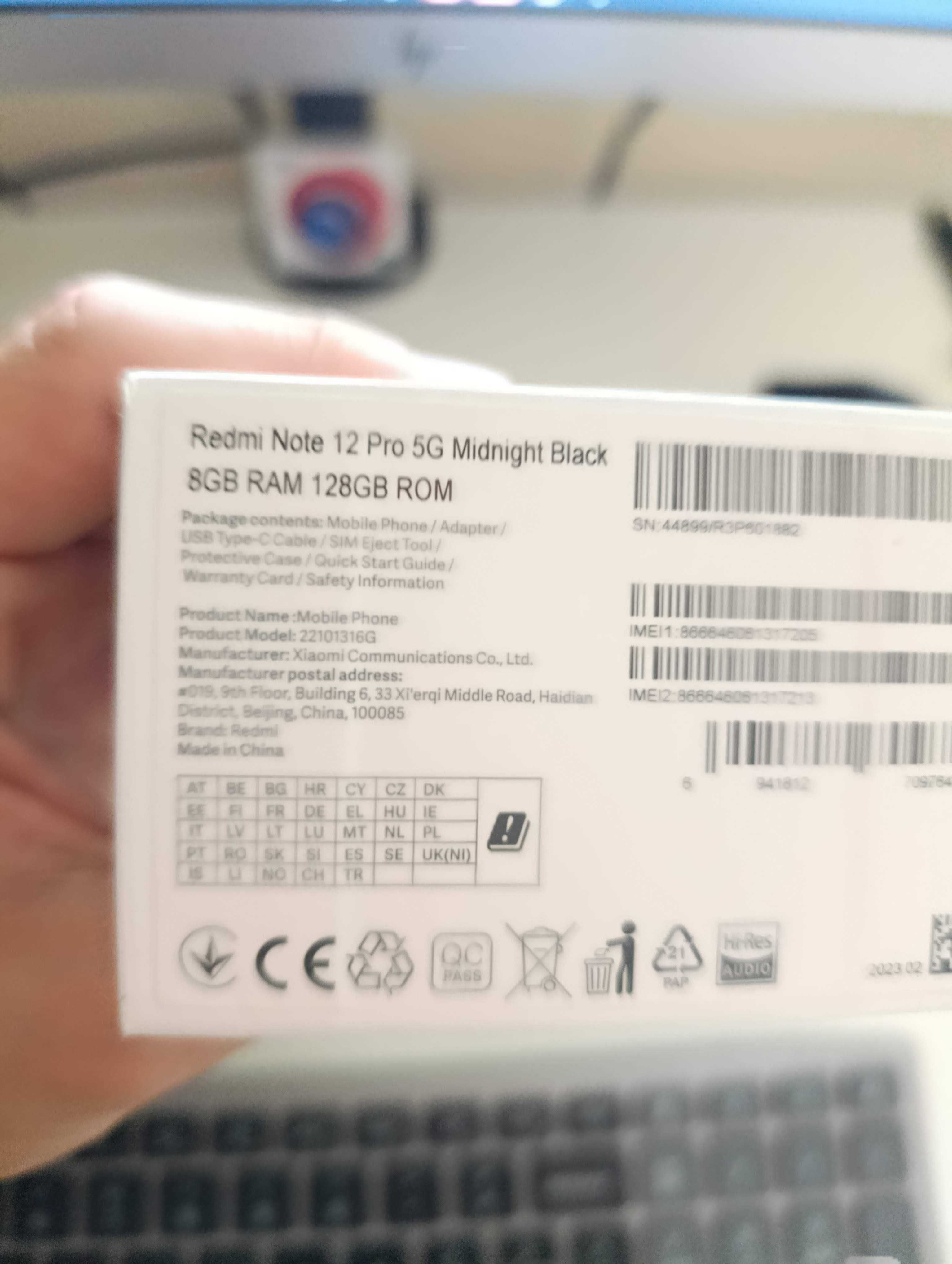 Redmi Note 12 Pro 5G, 8 GB RAM, 128 GB ROM