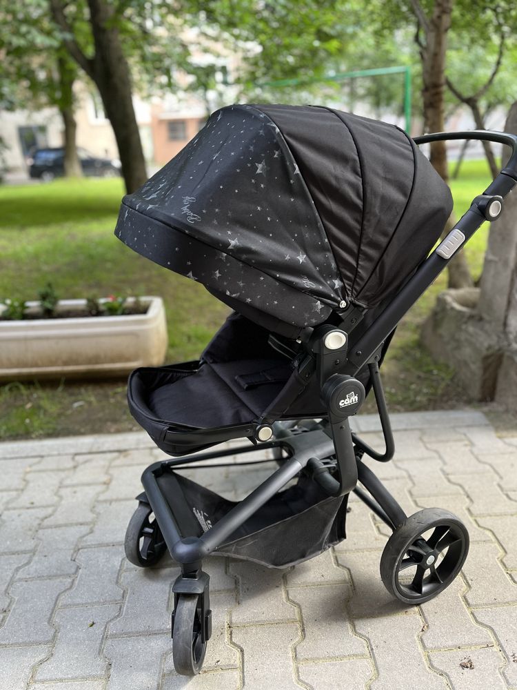 Комбинирана бебешка количка 3 в 1 Cam - Taski Sport, графит