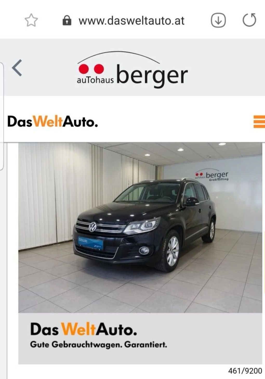 Vand Tiguan 2016