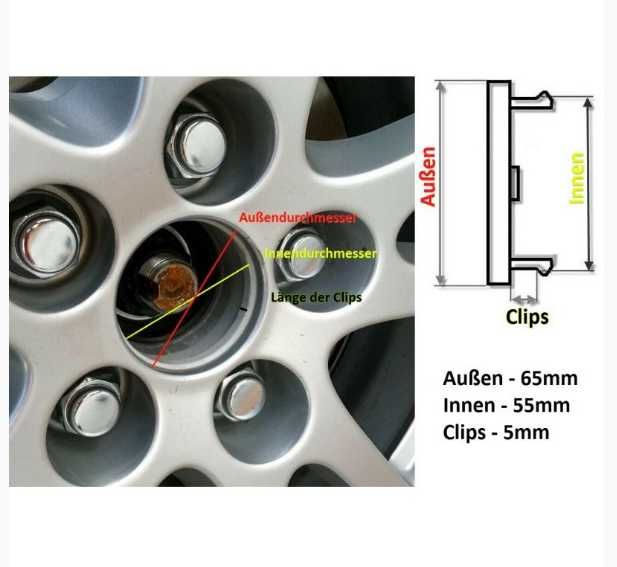 Set 4 Embleme Jante 56MM - 65MM SKODA, Capace Roti, 3B7601171, NOI