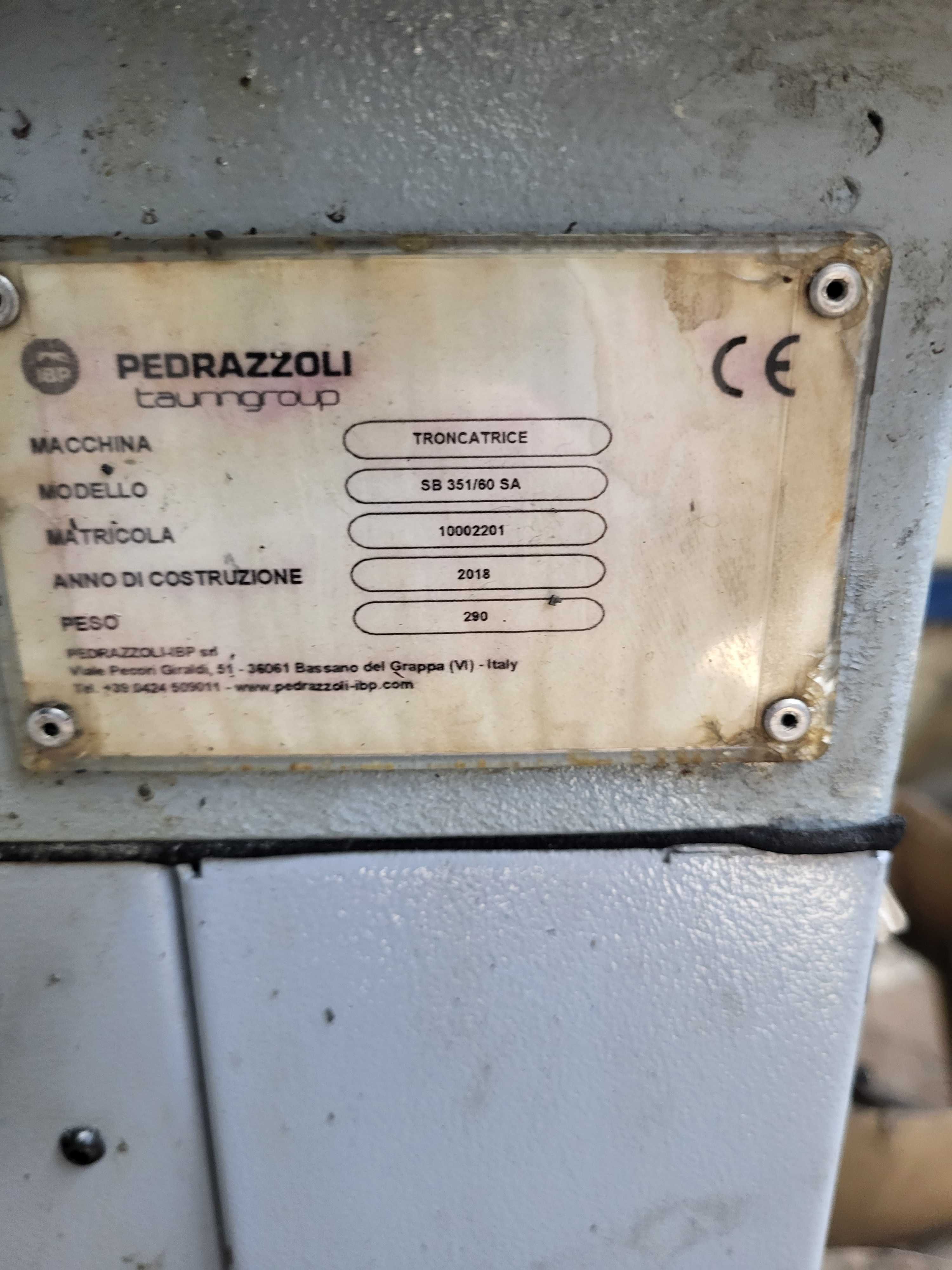 Ferăstrău circular semi-automat PEDRAZZOLI SUPER BROWN 351/60 SA