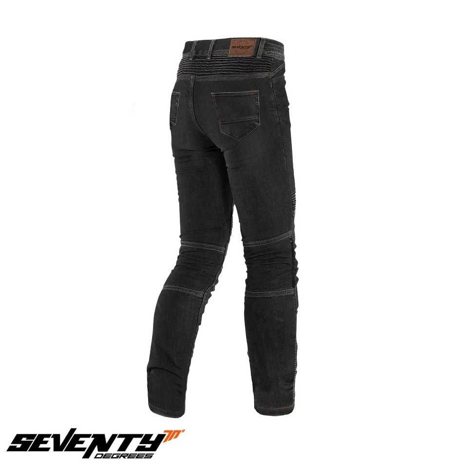 Blugi (jeans) moto barbati Seventy Slim fit insertii Aramid Kevlar