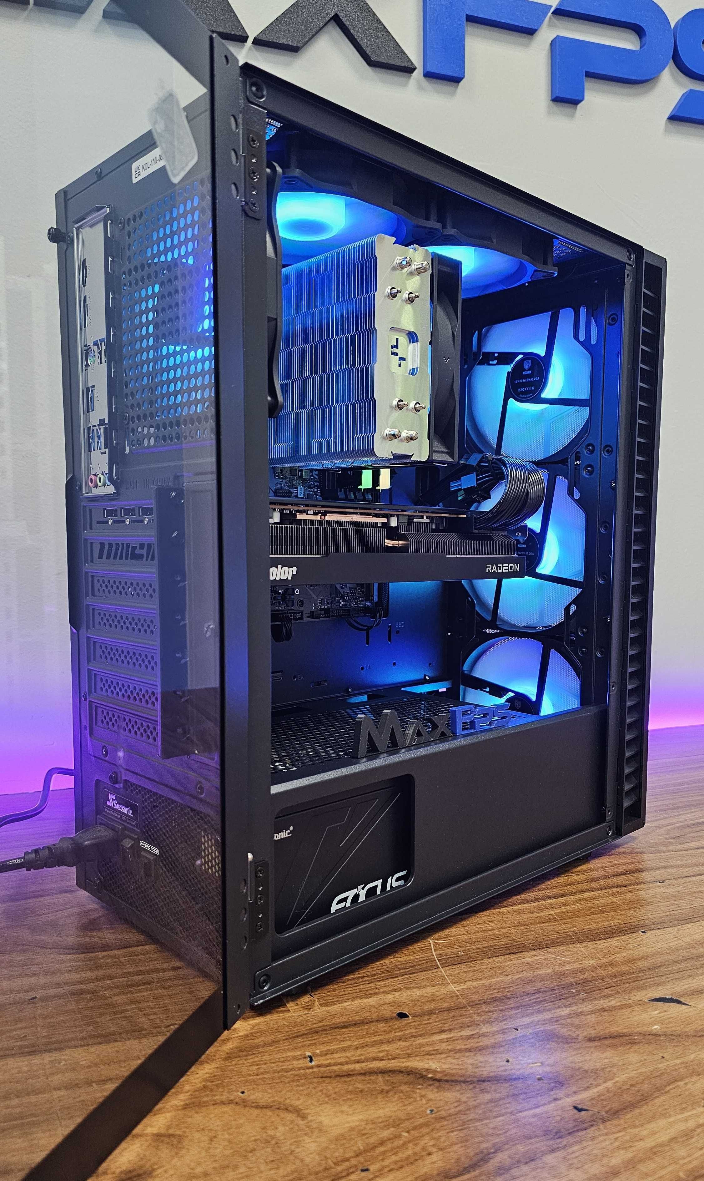 НОВО! RX7800XT, Ryzen 5 7600X, 32GB DDR5, 750W-GOLD Геймърски компютър