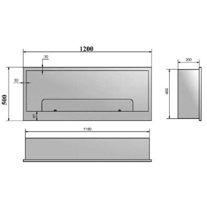 Semineu cu Bioetanol Infire Inside 1200