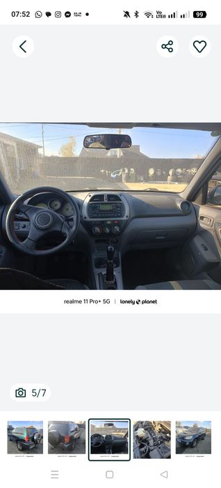 Piese chiuloasă bloc jante ușa cardan kit pornire far Toyota rav4 2003