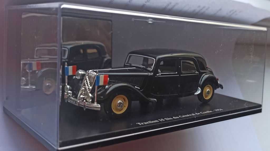 Macheta Citroen Traction 15 Six De Gaulle 1954 Universal Hobbies 1/43