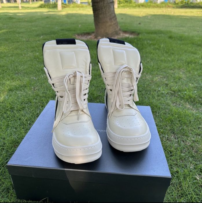 Rick Owens GeoBasket White & Black