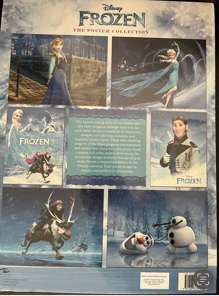 Frozen postere mari si povesti copii