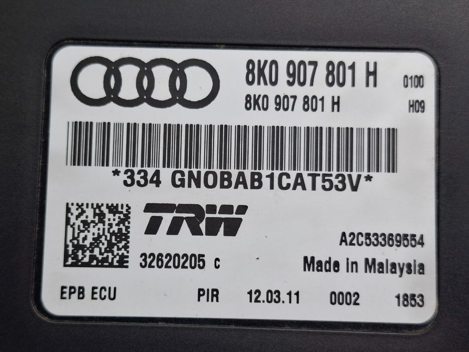 Modul frana mana AUDI A4 IV Avant 8K5, B8 2007 - 20152.0 TDI CAGA, CJC