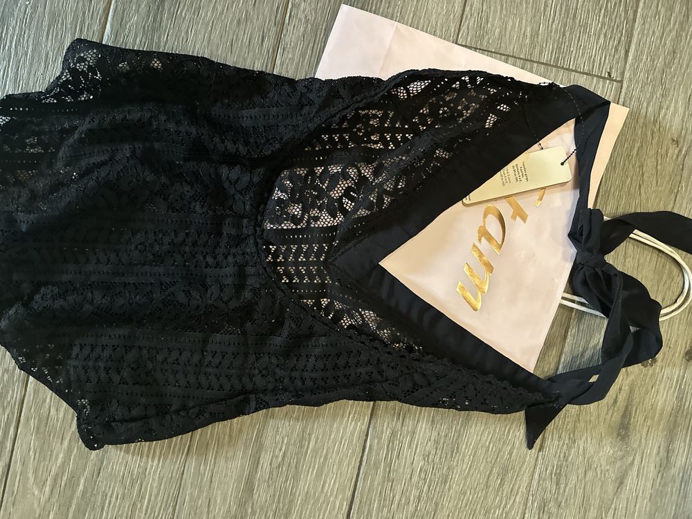 Etam bodysuit black lace