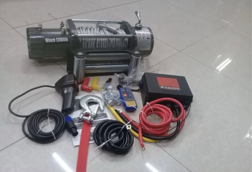 Лебедка на эвакуатор. Лебёдка, Новая 12в, 6 тонн . Каспий 12 рассрочка