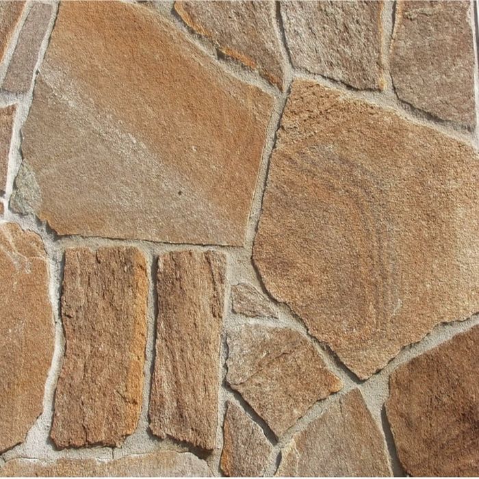 Piatra naturala maro placat si pavat