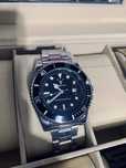 Мъжки часовник в стил Rolex Submariner златисто и синьо Gold & Blue