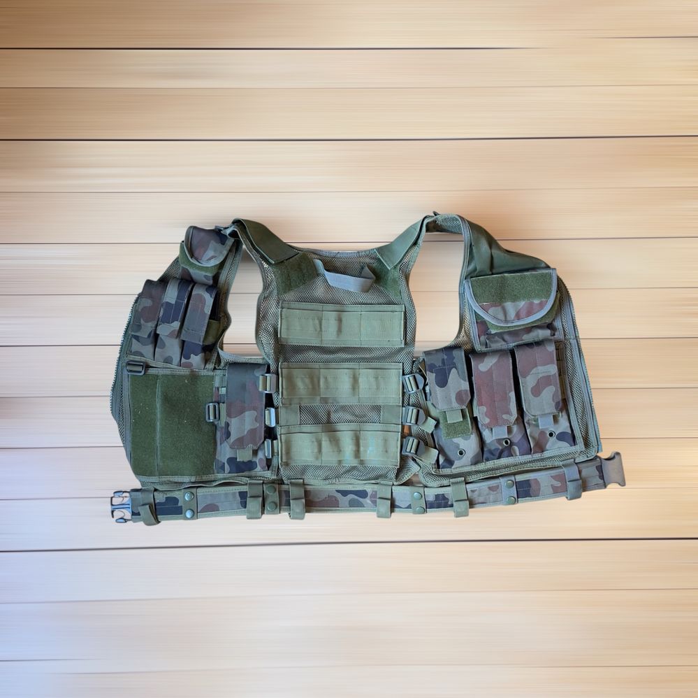 Камуфлажен тактически елек за Airsoft, лов, риболов – размер M