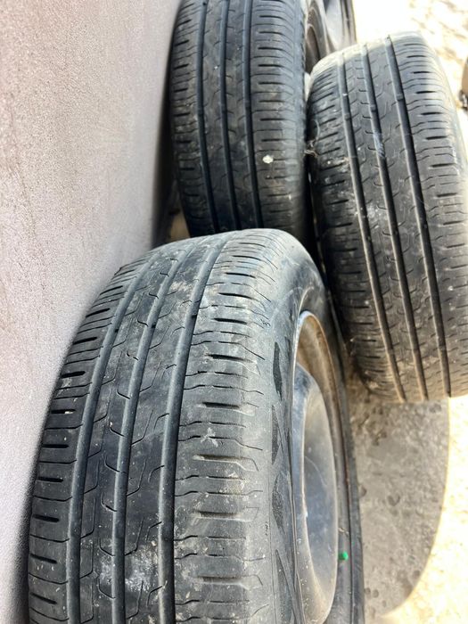 Jante 4x100+anvelope continental 185 65 r15 (Dacia Logan)