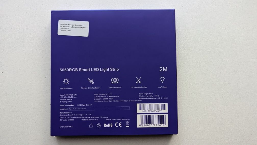 Banda LED Strip 5050 RGB 2 Metri
