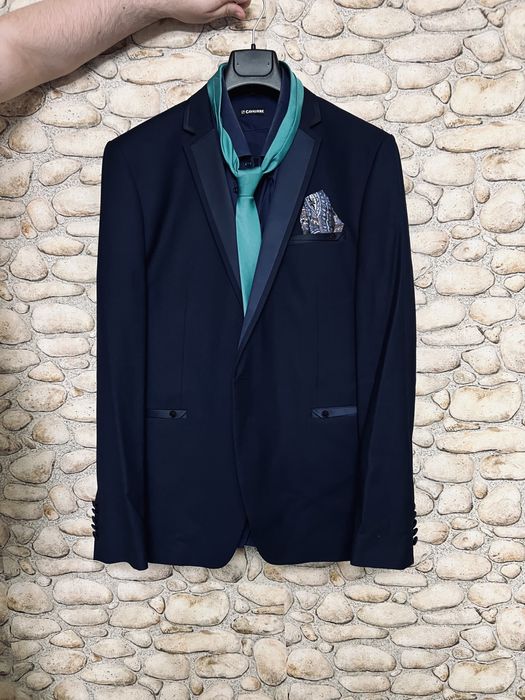 Costum Agiboss masura 58 + camasa si cravata Cavalliere/90-95 kg