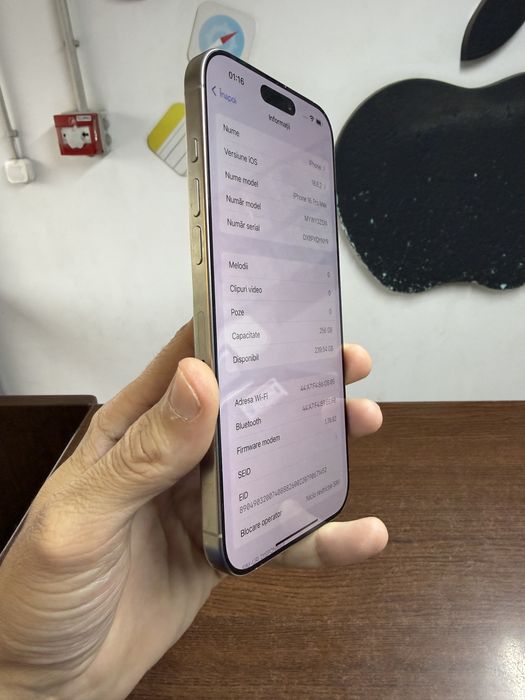 Vand Iphone 16 Pro Max 256Gb Natural Titanium Impecabil