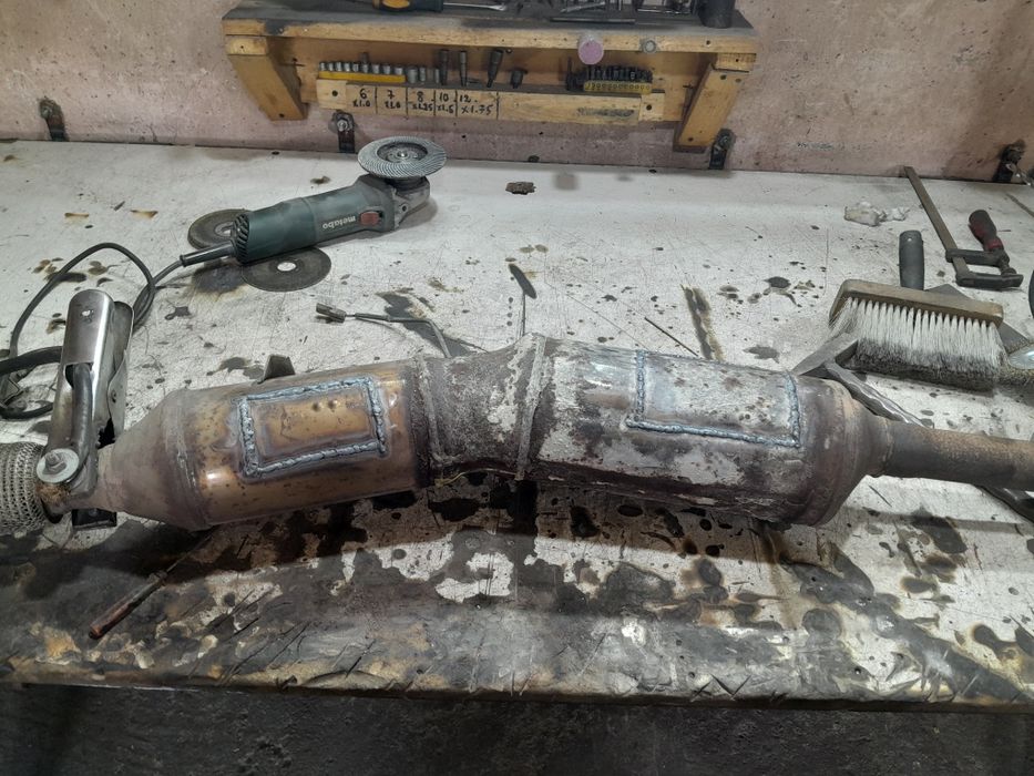 Sudură în inox oțel pe loc.