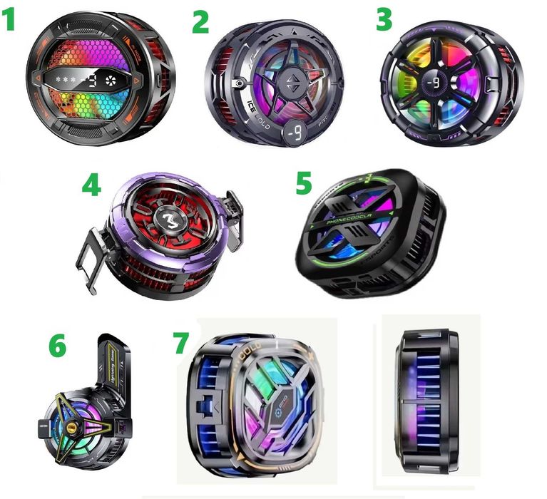 Cooler racire gaming Magnetic back-clip telefon/tableta CODM PubG