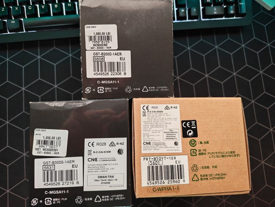 G-Shock, ProTrek B50YT-1ER ,B200-B300/G-squad