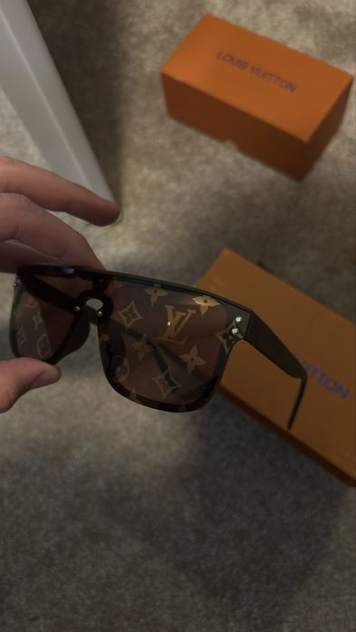 Louis Vuitton Aviator Brown Originali Ochelari